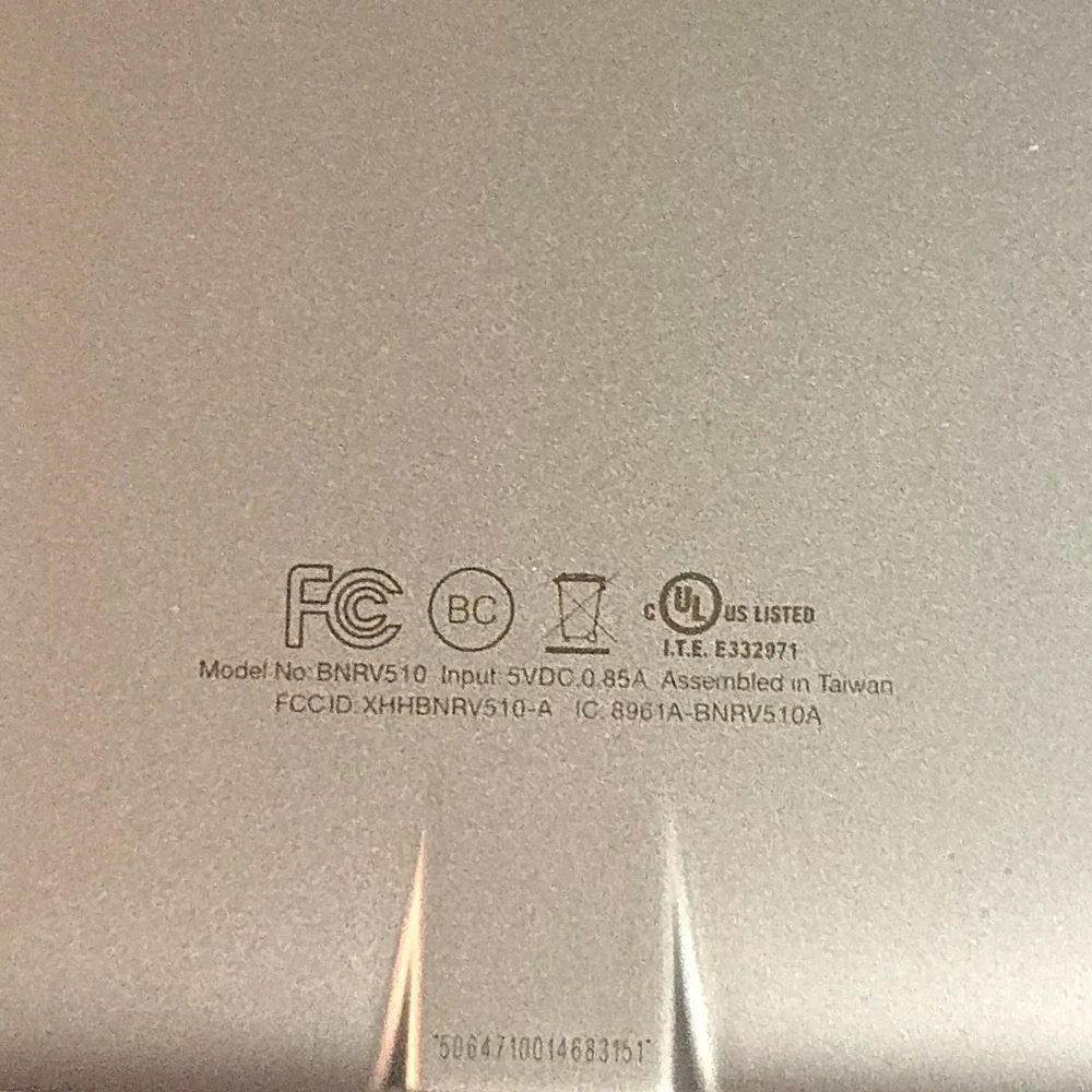 Barns & Noble BNRV510 Nook GlowLight Plus 6